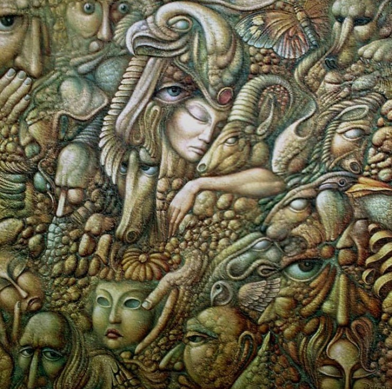 painting Август