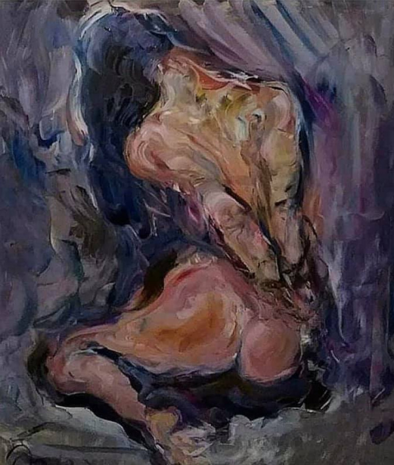 painting Девушка со связанными руками