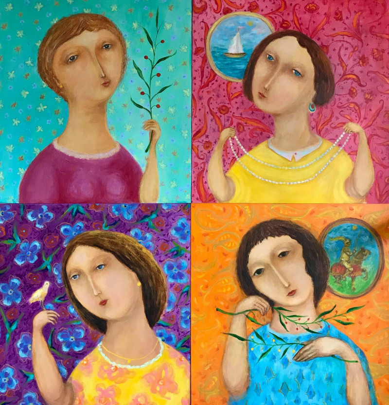 painting Четыре сезона