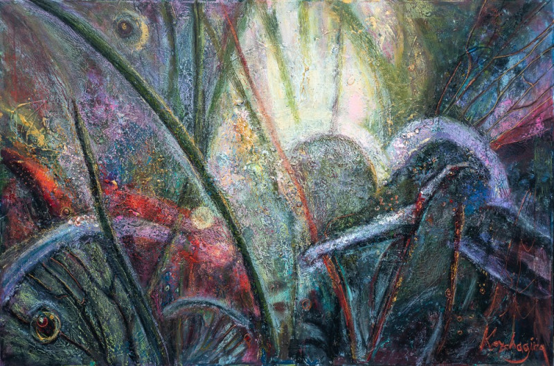 painting Рождение бабочки