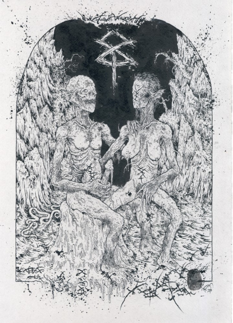 painting Адам и Ева. 2018г.