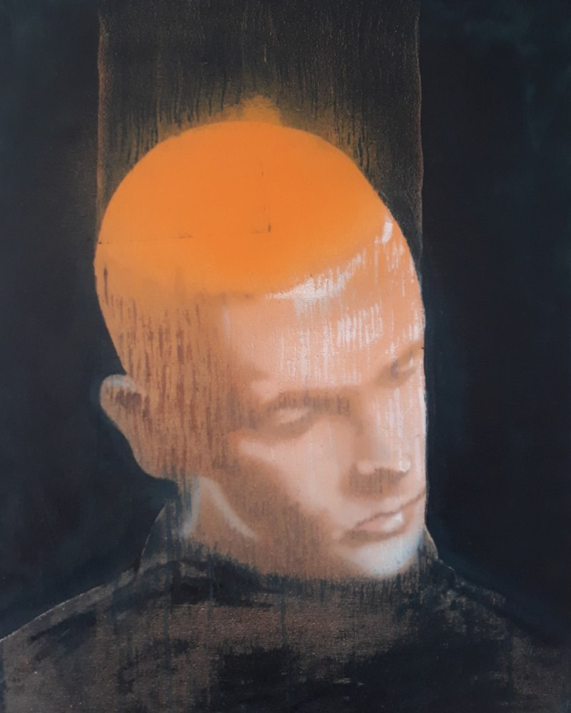 painting Mr orange