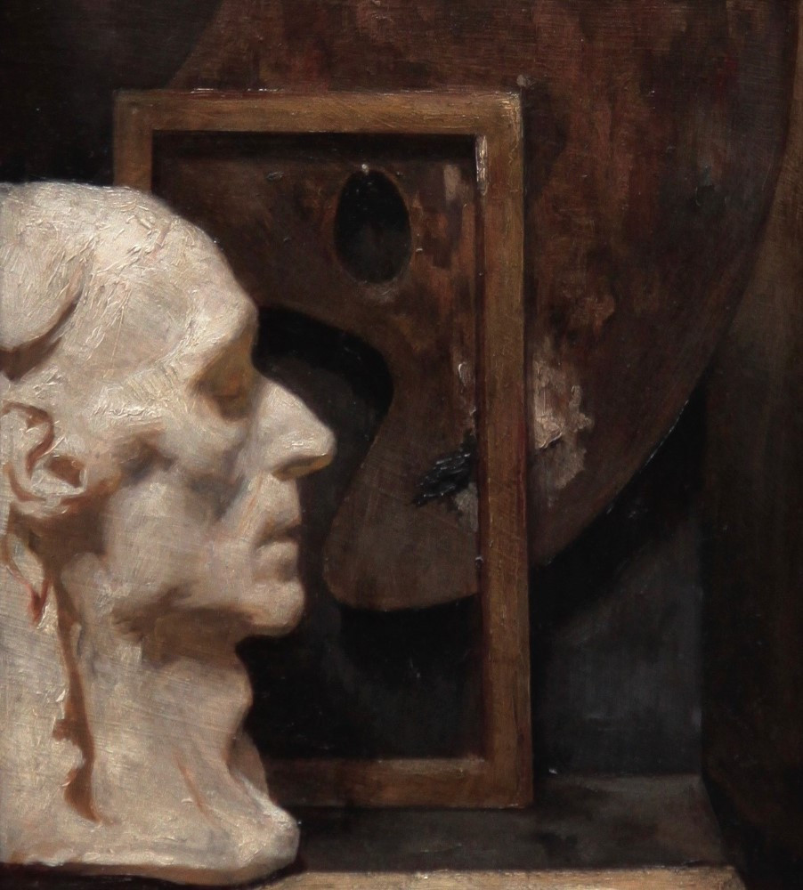 painting Still life with death mask