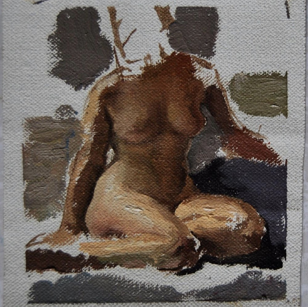 painting Tiny Oil sketch