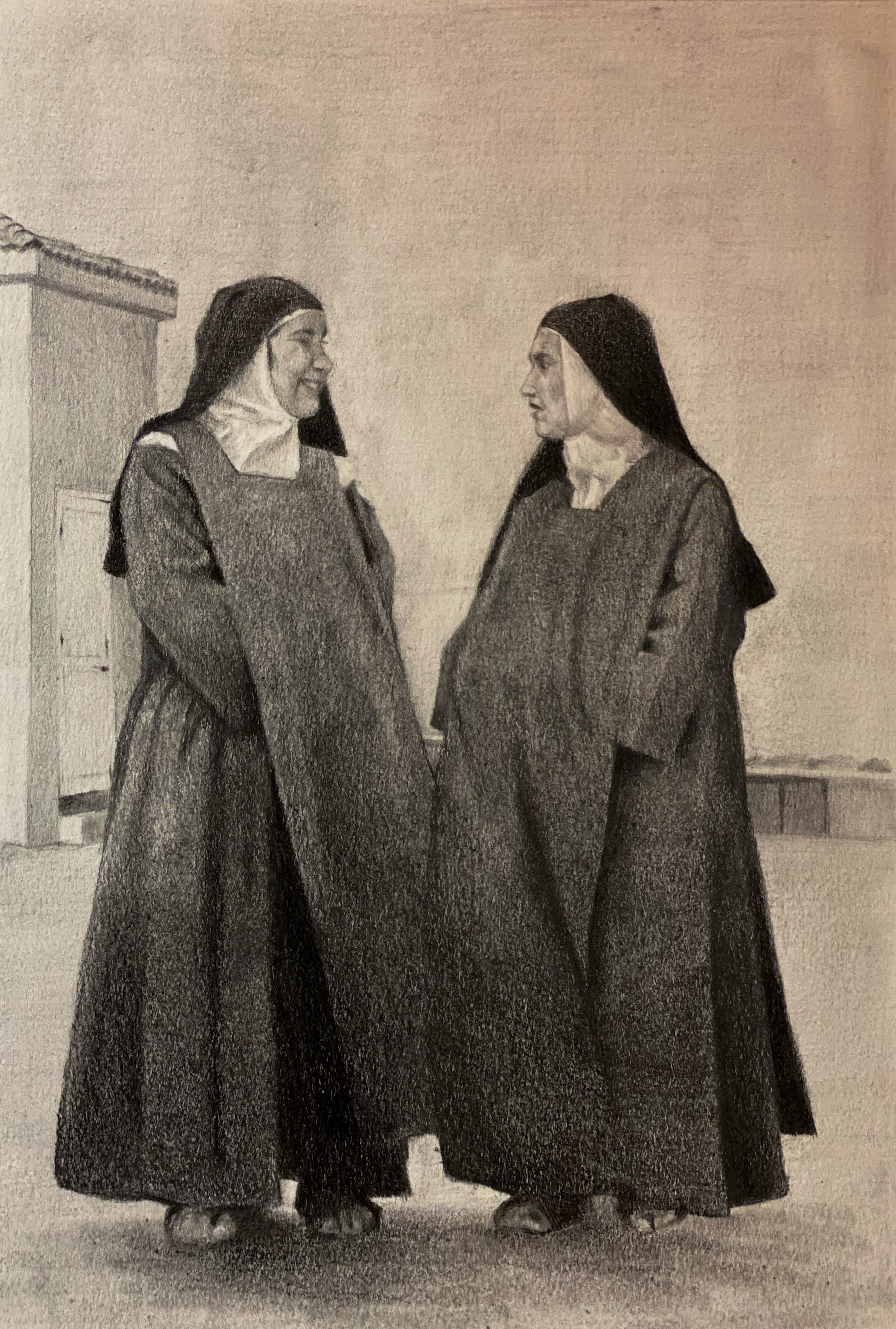 painting Монахини