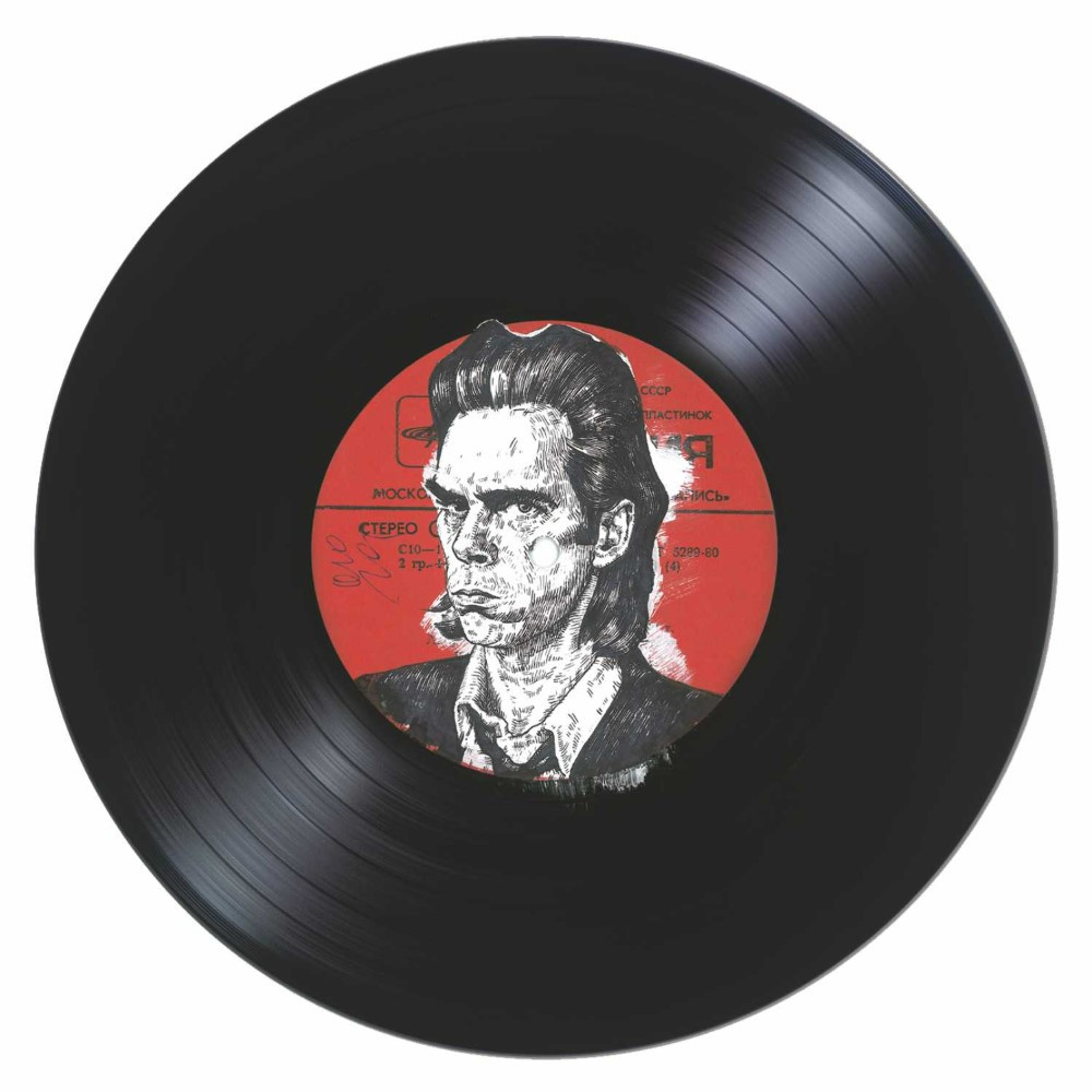 painting Series of works "Vinyl", "Nick Cave"
