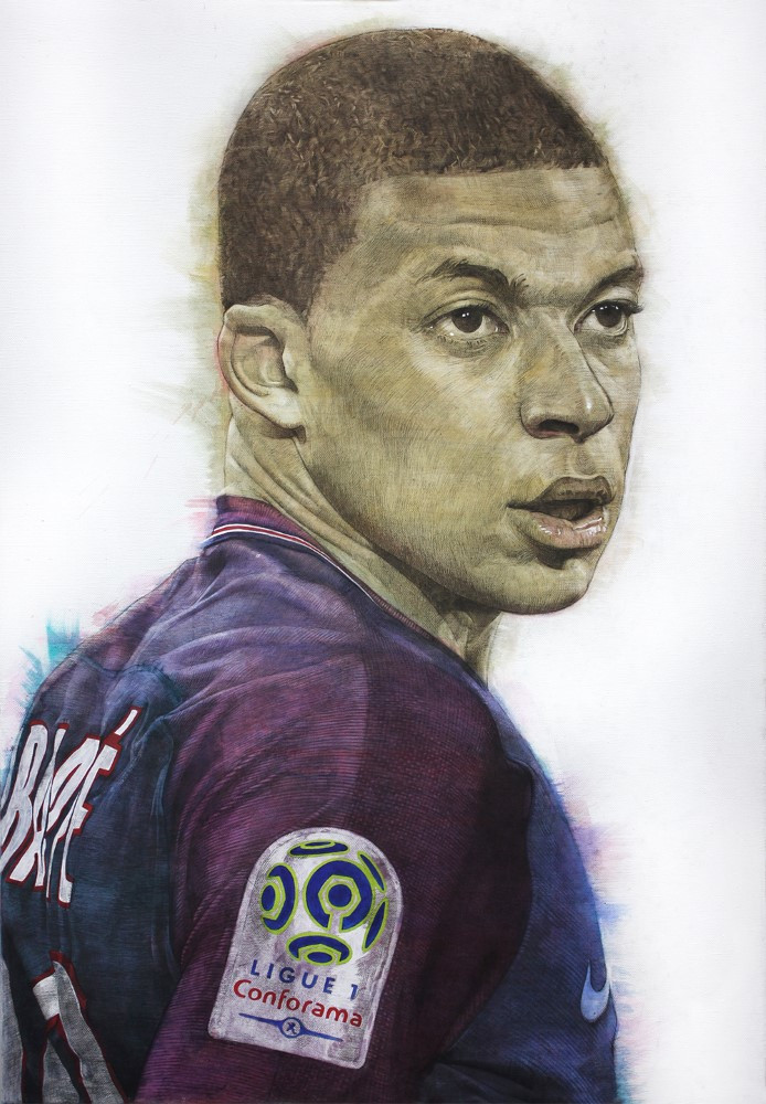 painting Mbappe