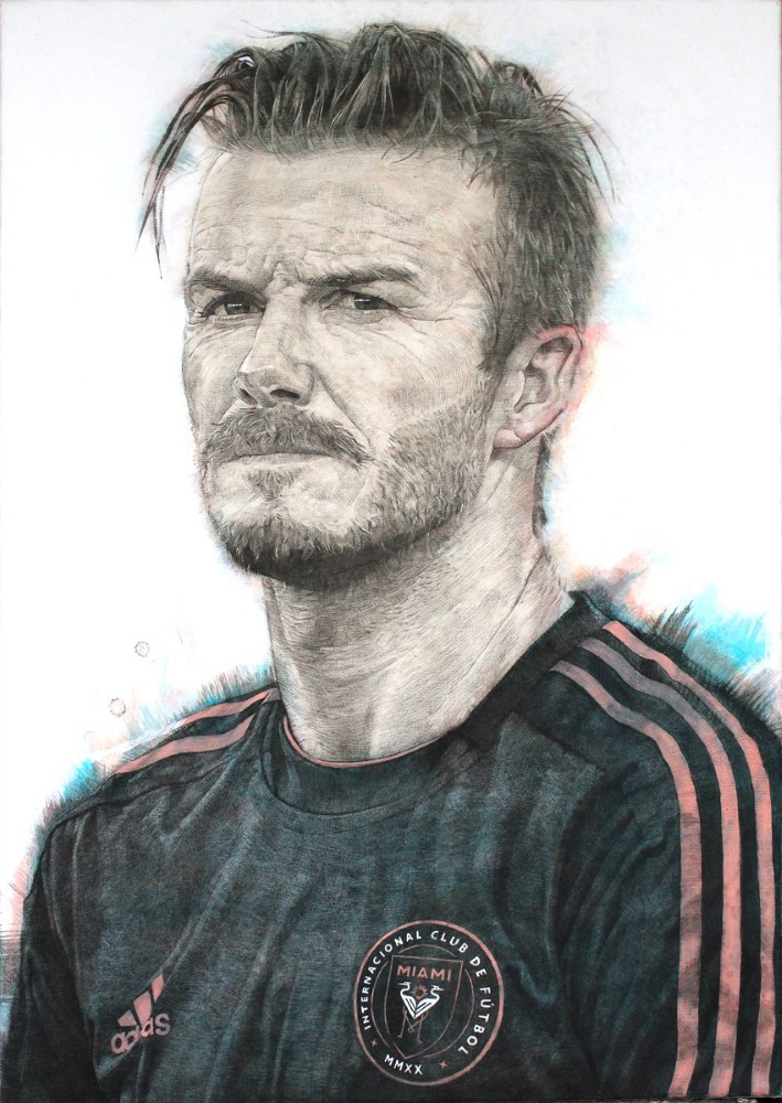 painting Beckham