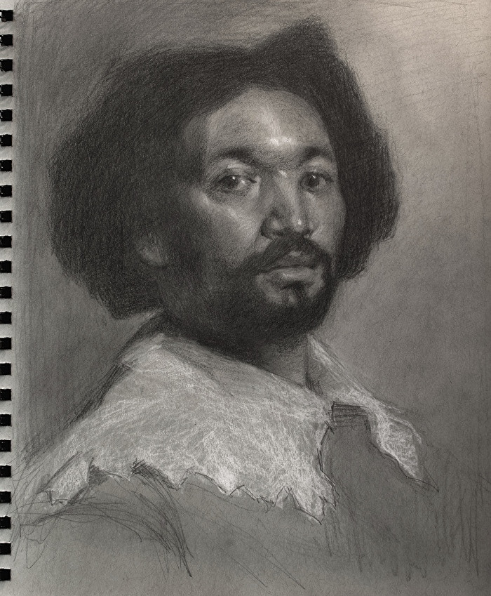 painting Tonal Study on Velázquez: Juan de Pareja