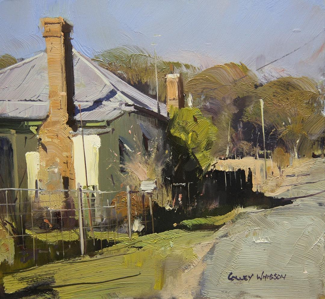 painting Afternoon Shadows, Australia