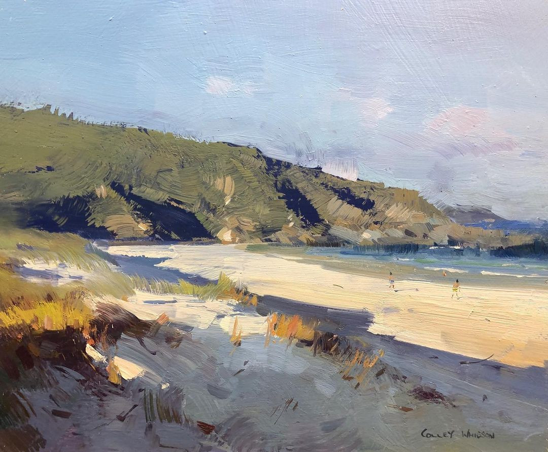 painting Coastal Dunes, Australia