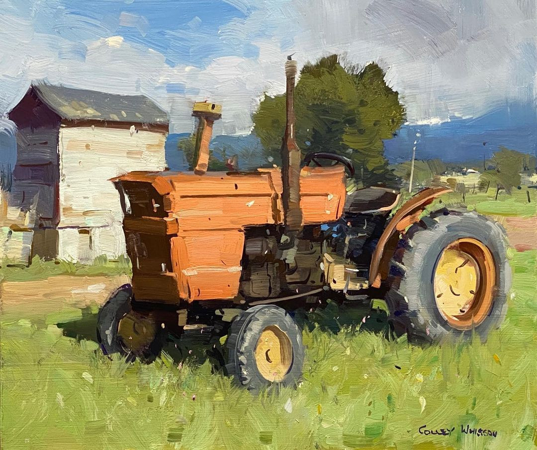 painting Tulbagh Tractor